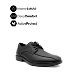 Ryder Lace Up BT Men's Shoes - Black Leather WP Hush Puppies Philippines