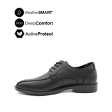 Ryder Lace Up BT Men's Shoes - Black Leather WP Hush Puppies Philippines