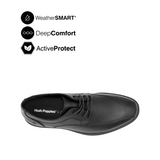 Ryder Lace Up BT Men's Shoes - Black Leather WP Hush Puppies Philippines