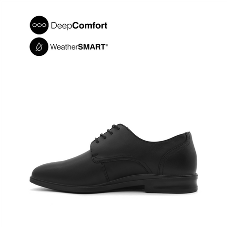 Pierre Lace Up PT Men's Shoes - Black Leather WP