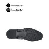 Pierre Chelsea Plain Toe Boots Men's Shoes - Black Leather Waterproof