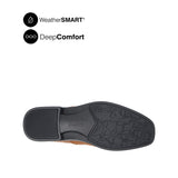 Pierre Chelsea Plain Toe Boots Men's Shoes - Tan Leather Waterproof