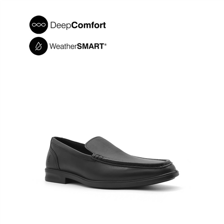 Pierre Slip On MT Men's Shoes - Black Leather WP