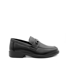Teague Metal Bit Men's Shoes - Black Leather Hush Puppies Philippines