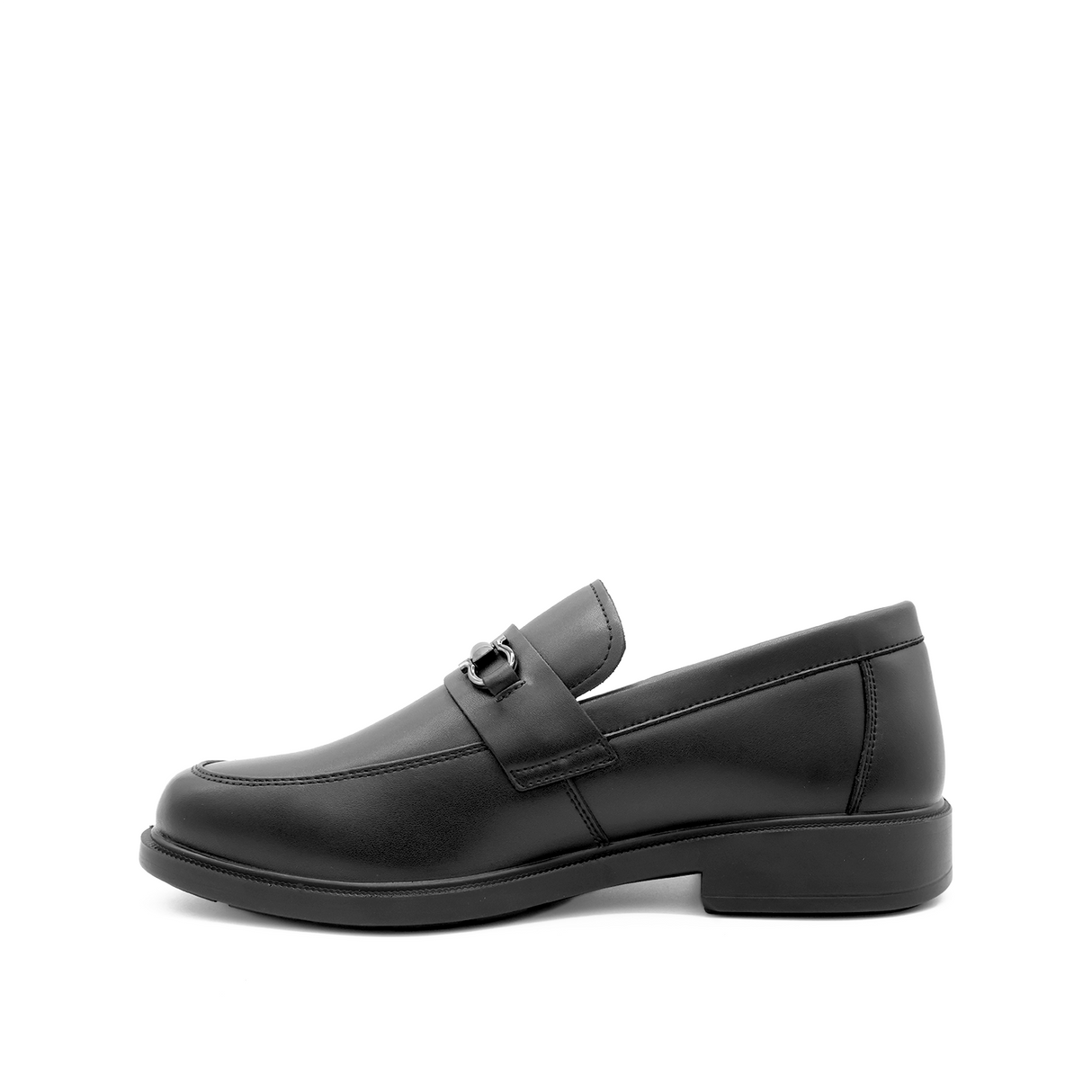 Teague Metal Bit Men's Shoes - Black Leather Hush Puppies Philippines