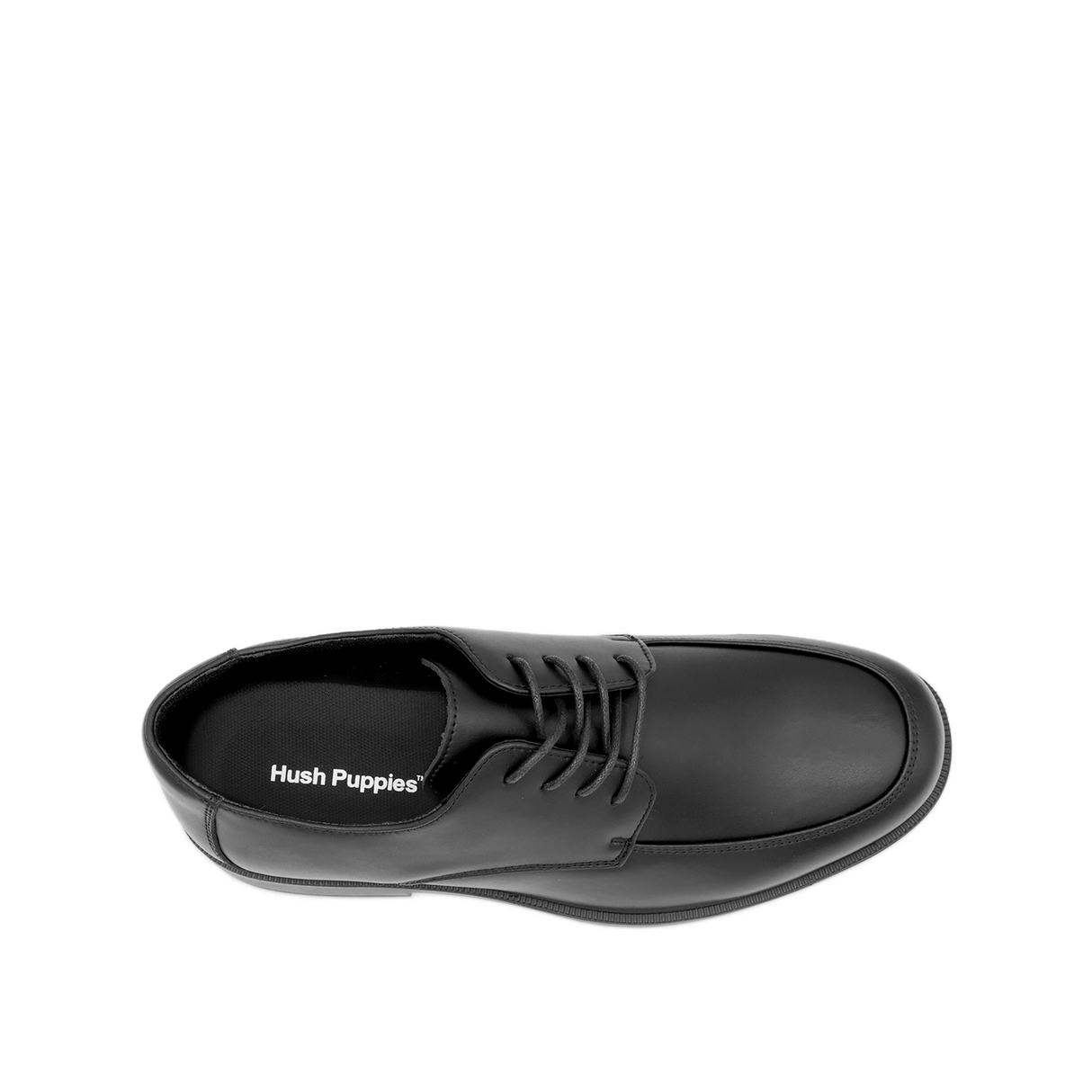 Teague Lace Up Men's Shoes - Black Leather Hush Puppies Philippines