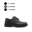 Theo Lace Up AT Men's Shoes - Black Leather WP Hush Puppies Philippines