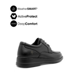 Theo Lace Up AT Men's Shoes - Black Leather WP Hush Puppies Philippines