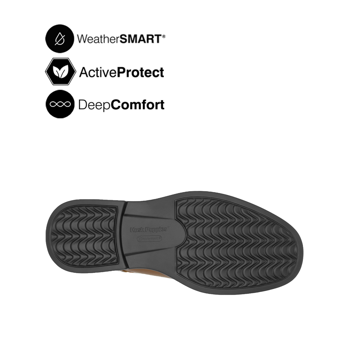 Theo Lace Up AT Men's Shoes - Deep Tan Leather WP Hush Puppies Philippines