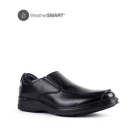 Fargo Slip On Ct Men's Shoes - Black Leather WP
