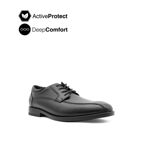 Thiago Lace Up BT Men's Shoes - Black Leather Hush Puppies Philippines