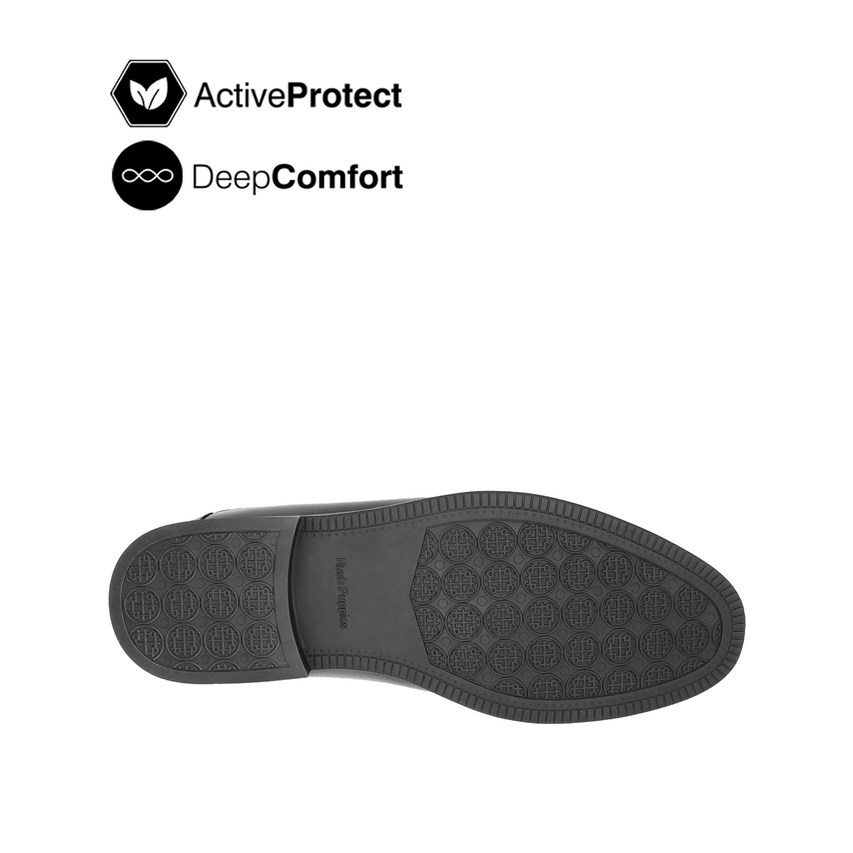 Thiago Slip On AT Men's Shoes - Black Leather Hush Puppies Philippines