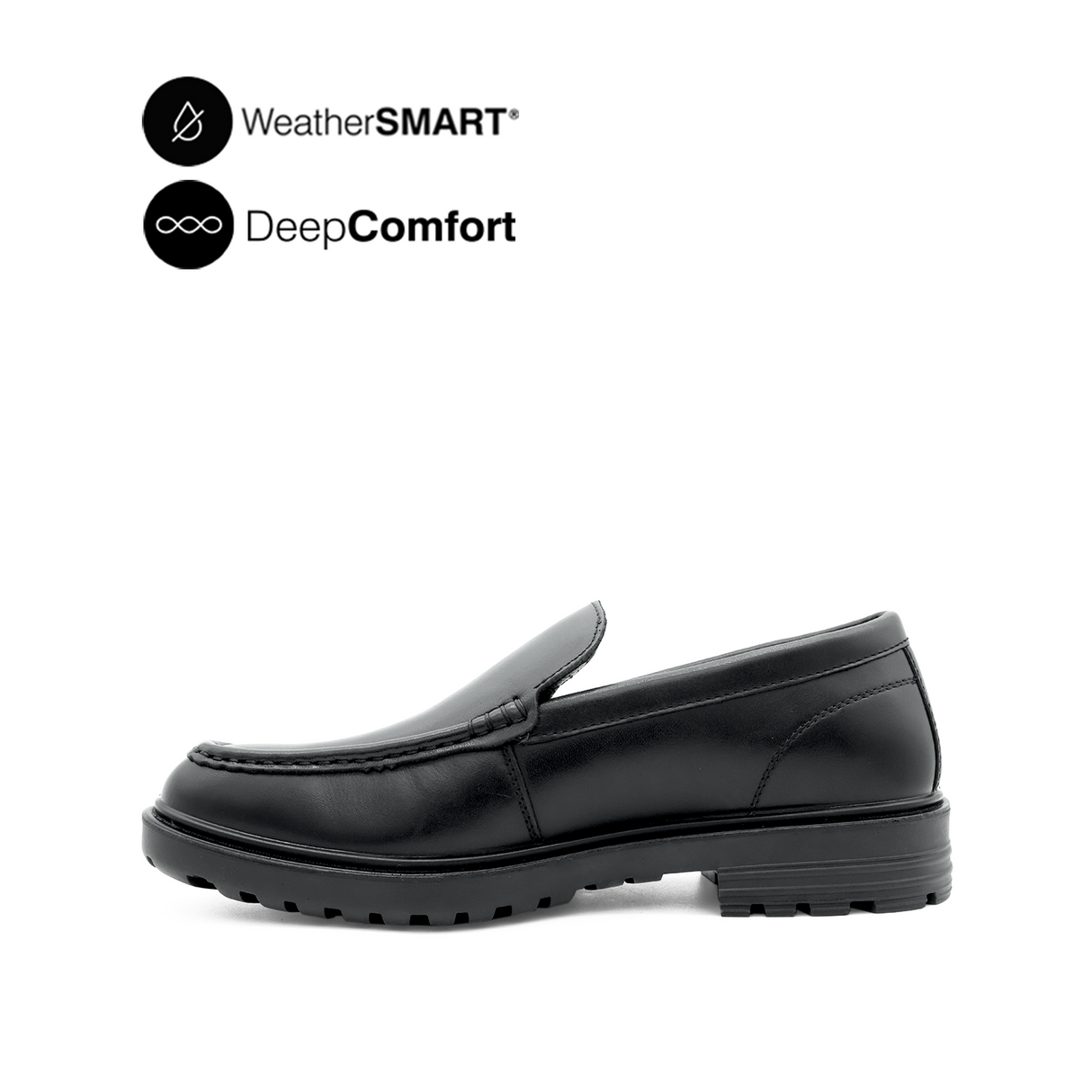 Napoleon Mocc Toe Men's Shoes - Black Leather WP Hush Puppies Philippines