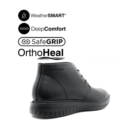 Loki Chukka Men's Boots -  Black Leather WP