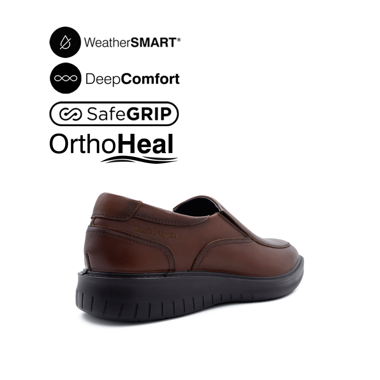 Loki Slip On AT Men's Shoes - Deep Tan Leather WP
