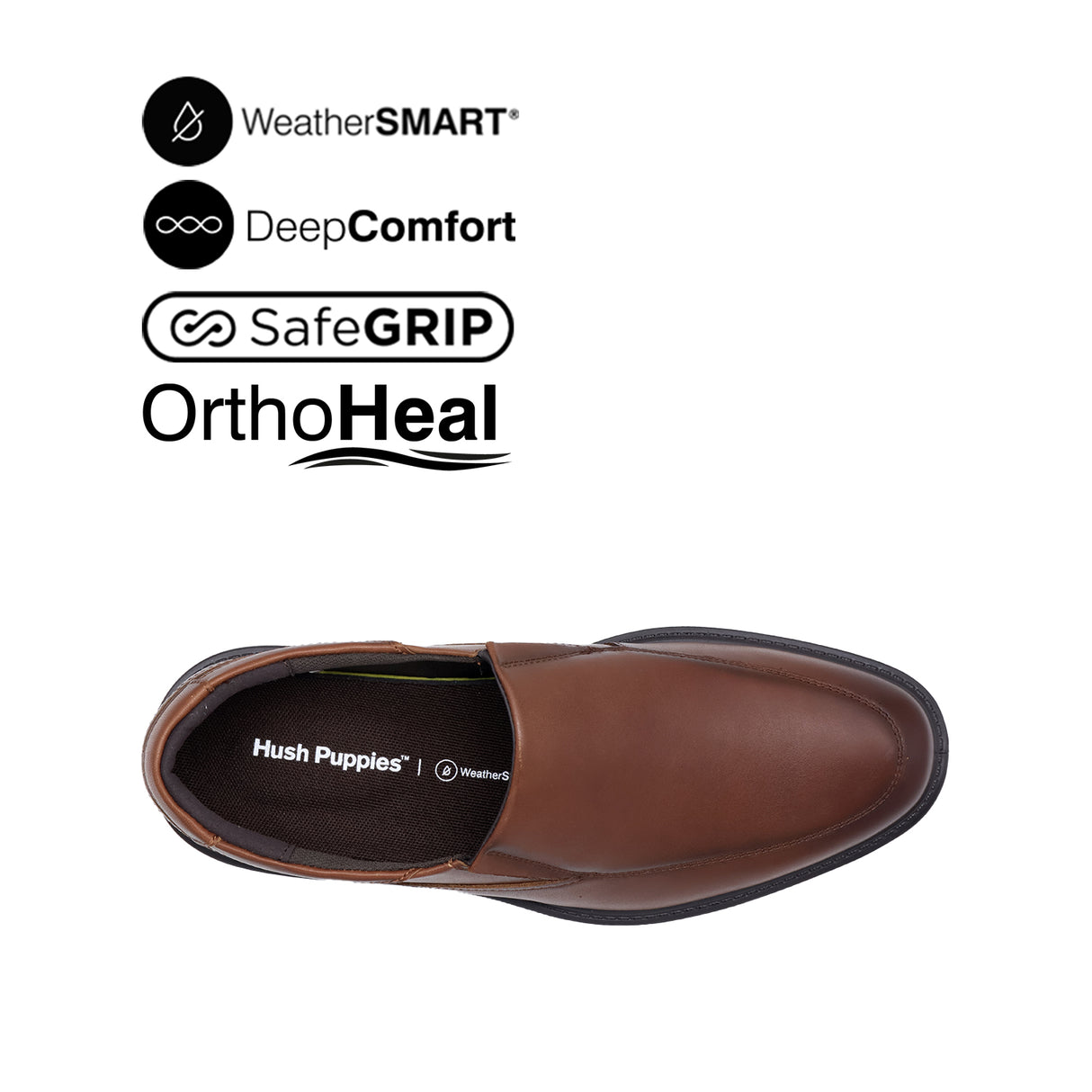 Loki Slip On AT Men's Shoes - Deep Tan Leather WP