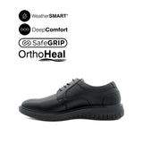 Loki Lace Up PT Men's Shoes - Black Leather WP