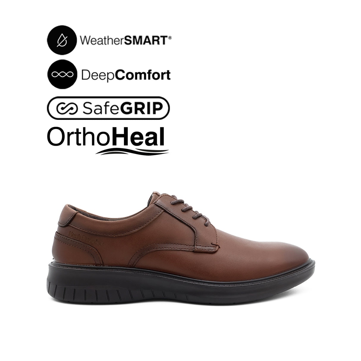 Loki Lace Up PT Men's Shoes - Deep Tan Leather WP