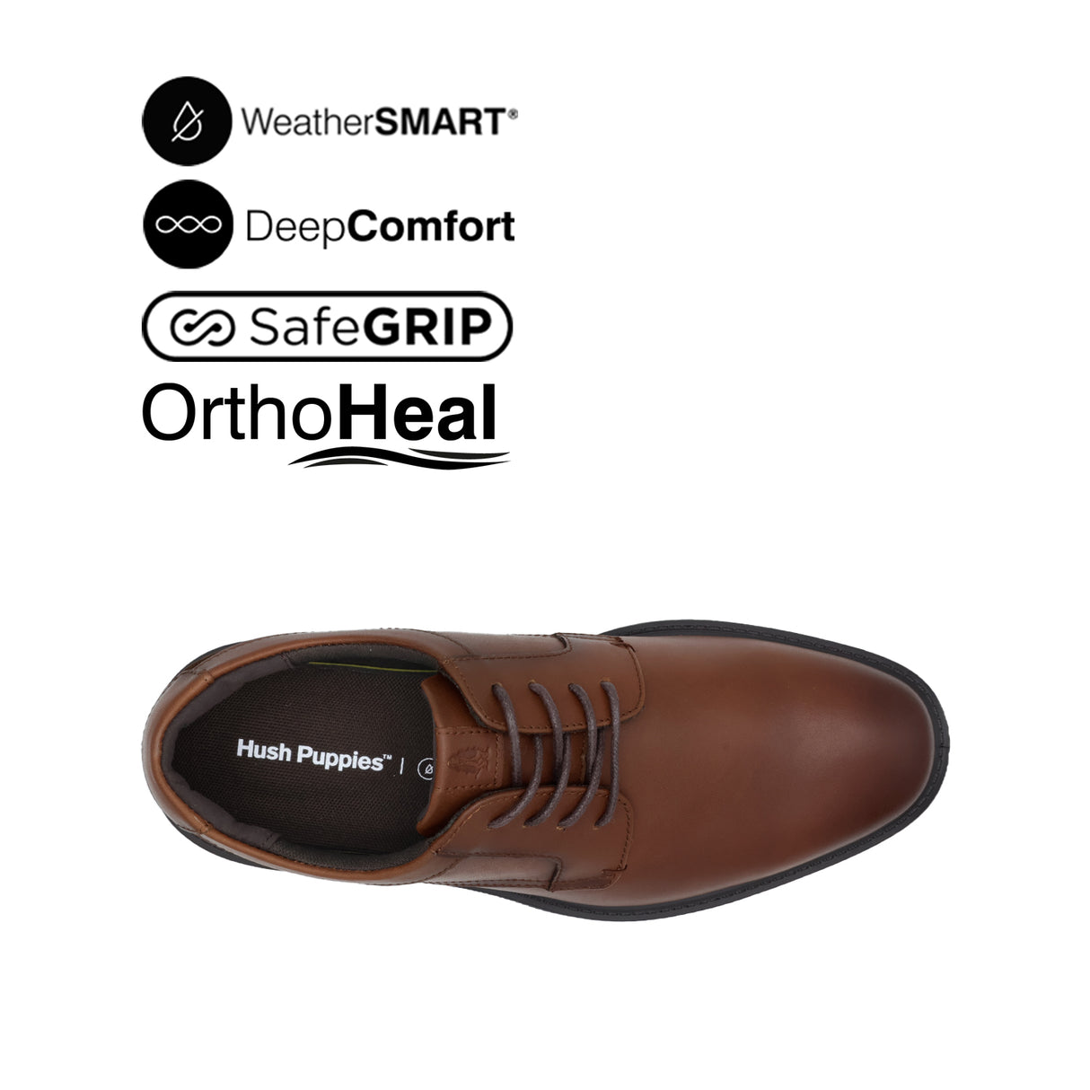 Loki Lace Up PT Men's Shoes - Deep Tan Leather WP