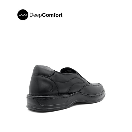 Rocco Slip On Men's Shoes - Black Leather