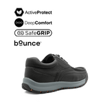 Severo Lace Up MT Men's Shoes - Black Tumbled Leather Hush Puppies Philippines
