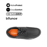 Severo Lace Up MT Men's Shoes - Black Tumbled Leather Hush Puppies Philippines
