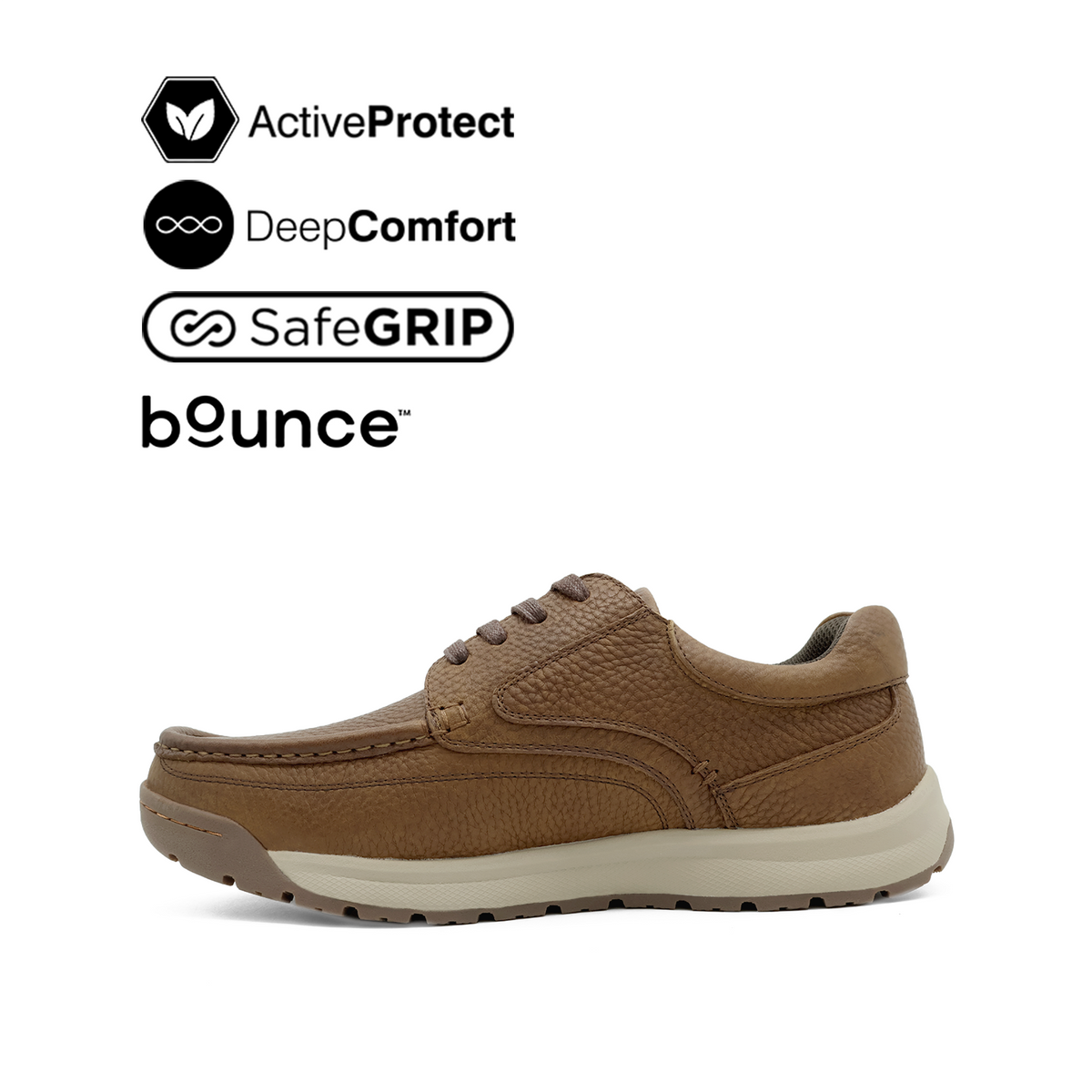 Severo Lace Up MT Men's Shoes - Brown Tumbled Leather Hush Puppies Philippines