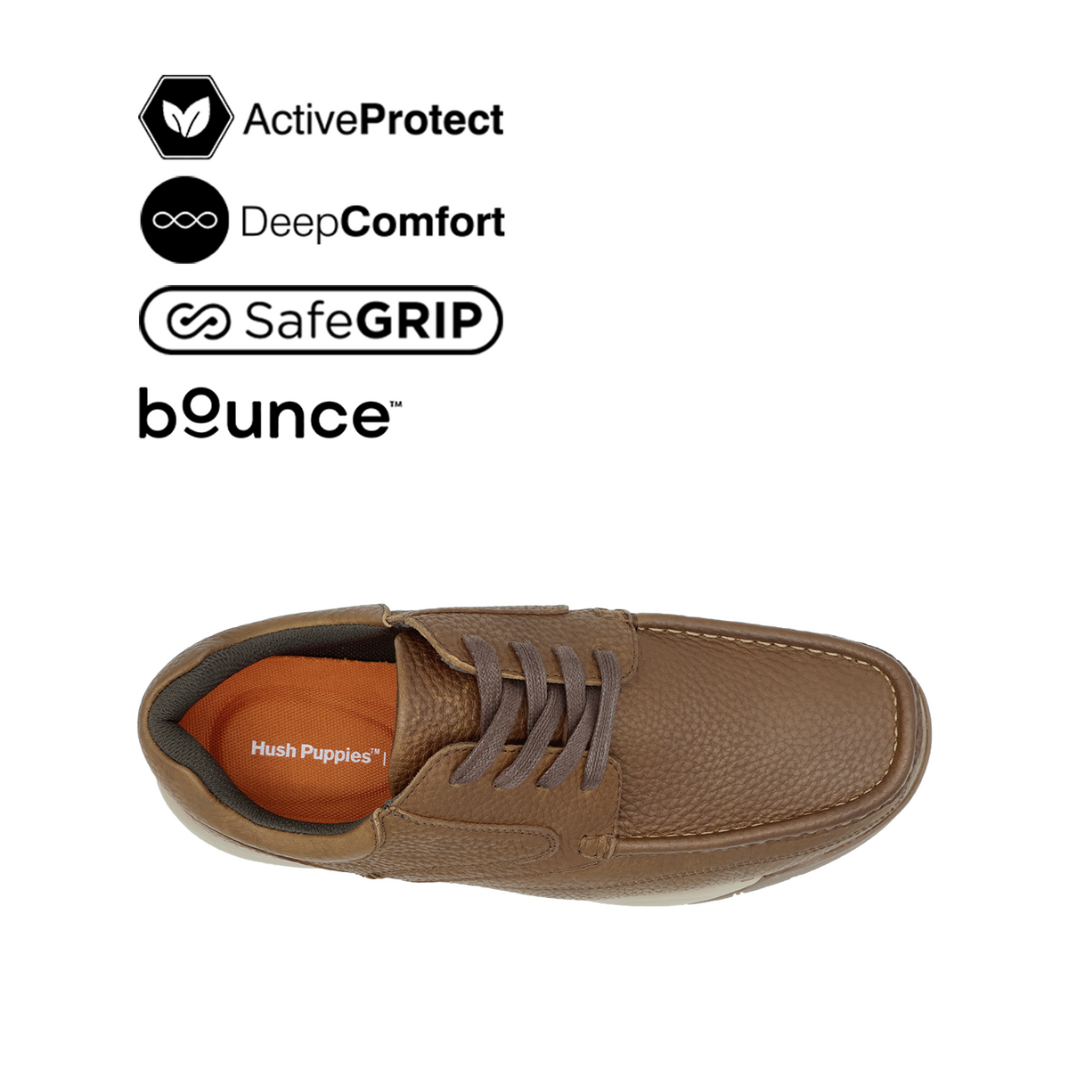 Severo Lace Up MT Men's Shoes - Brown Tumbled Leather Hush Puppies Philippines