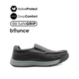 Severo Slip On MT Men's Shoes - Black Tumbled Leather Hush Puppies Philippines