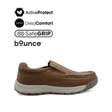Severo Slip On MT Men's Shoes - Brown Tumbled Leather Hush Puppies Philippines