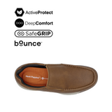 Severo Slip On MT Men's Shoes - Brown Tumbled Leather Hush Puppies Philippines