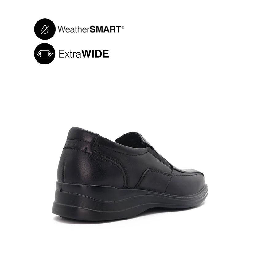 Faddey Slip On BT Men's Shoes - Black Leather WP