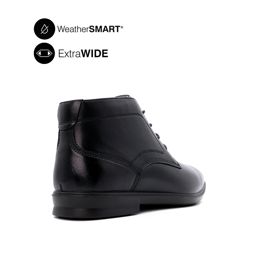 Camden Chukka Men's Shoes - Black Leather WP
