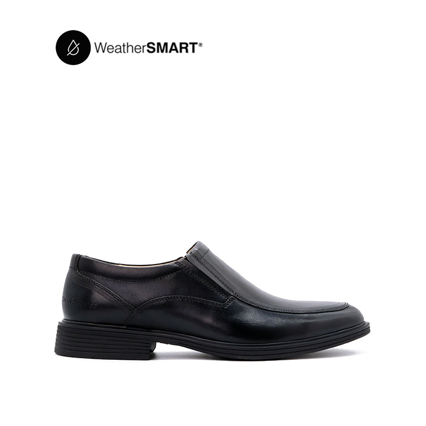 Hush puppies black loafers best sale