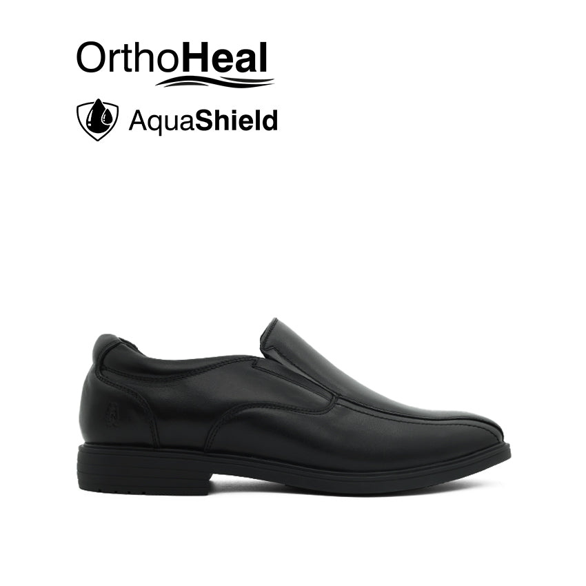 Discount on Hush Puppies  shoes - SKU: Jameson Slip On BT Men's Shoes - Black Leather