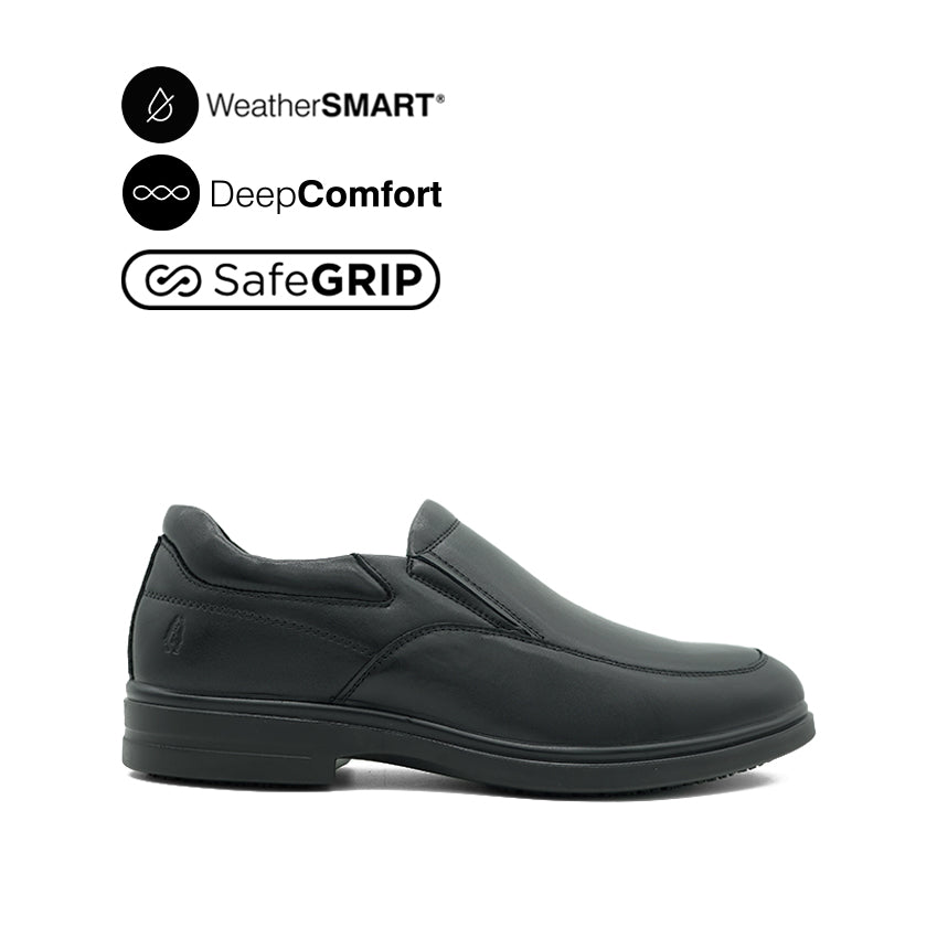 Discount on Hush Puppies  shoes - SKU: Jerry Slip On AT Men's Shoes - Black Leather WP