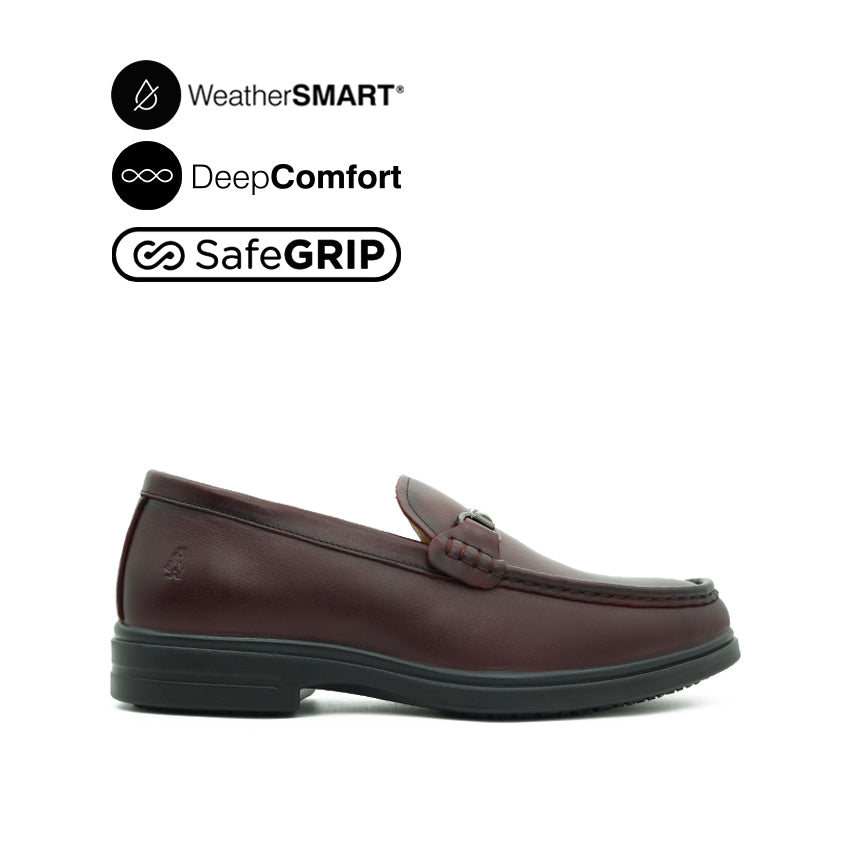 Discount on Hush Puppies  shoes - SKU: Jerry Bit Men's Shoes - Wine Leather WP