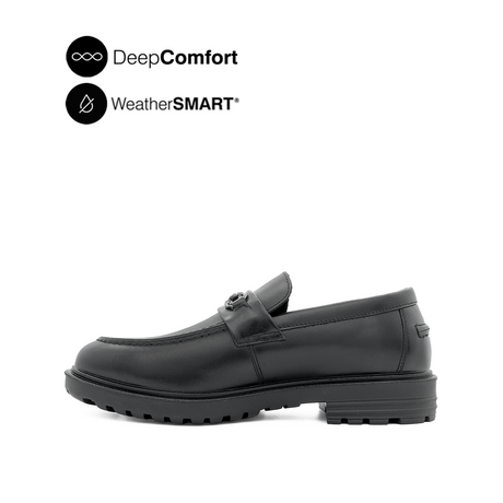 Napoleon Bit Men's Shoes -Black Leather Waterproof