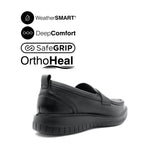 Loki Penny Men's Shoes - Black Leather WP
