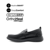 Loki Penny Men's Shoes - Black Leather WP