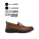 Loki Penny Men's Shoes - Deep Tan Leather WP