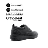 Loki Lace Up WT Men's Shoes - Black Leather WP
