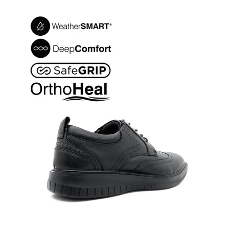 Loki Lace Up WT Men's Shoes - Black Leather WP