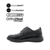 Loki Lace Up WT Men's Shoes - Black Leather WP