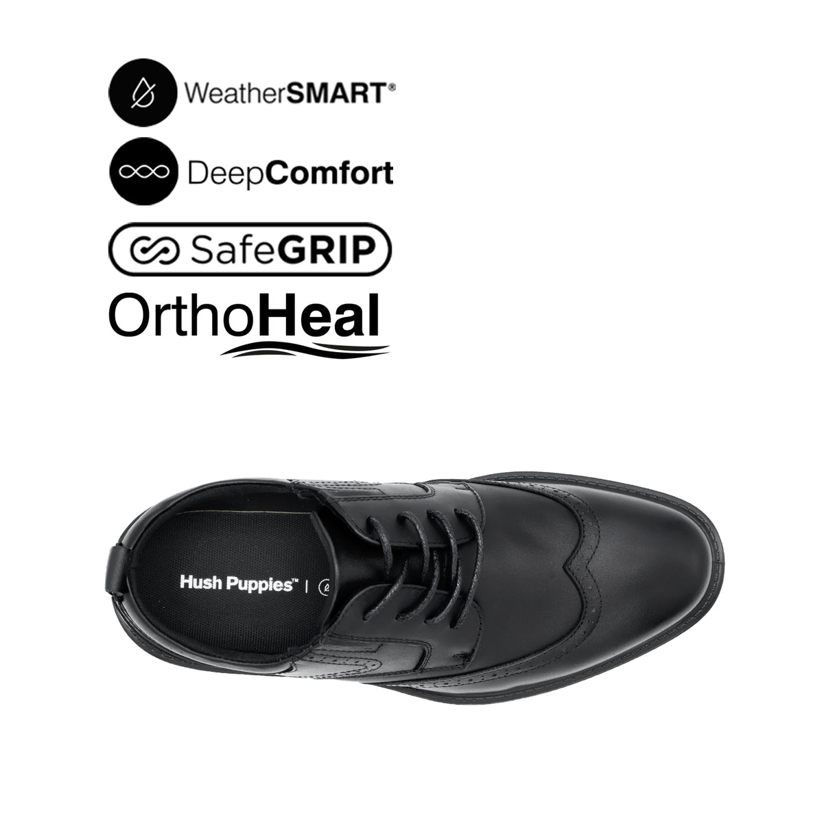 Loki Lace Up WT Men's Shoes - Black Leather WP