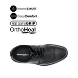 Loki Lace Up WT Men's Shoes - Black Leather WP