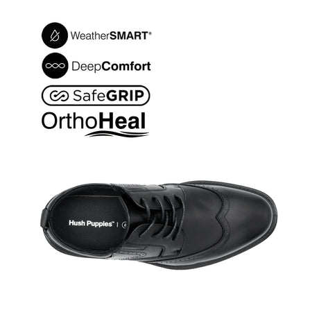 Loki Lace Up WT Men's Shoes - Black Leather WP
