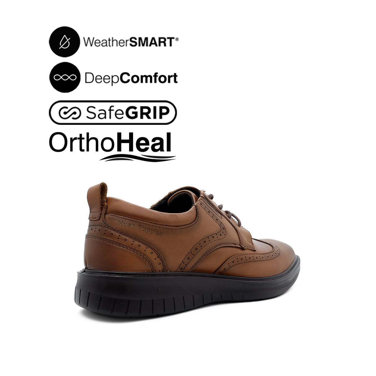 Loki Lace Up WT Men's Shoes - Deep Tan Leather WP