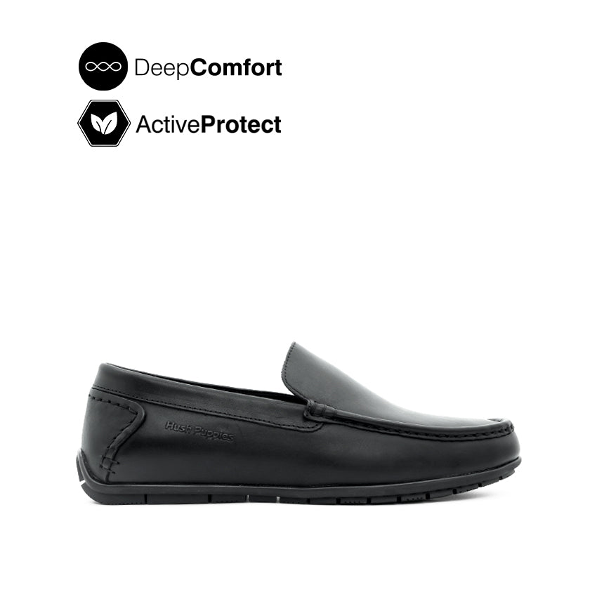 Discount on Hush Puppies  shoes - SKU: Kai Tie Men's Shoes - Black Leather
