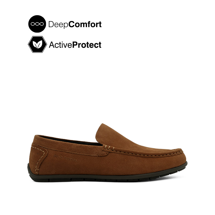 Discount on Hush Puppies  shoes - SKU: Kai Tie Men's Shoes - Cognac Nubuck